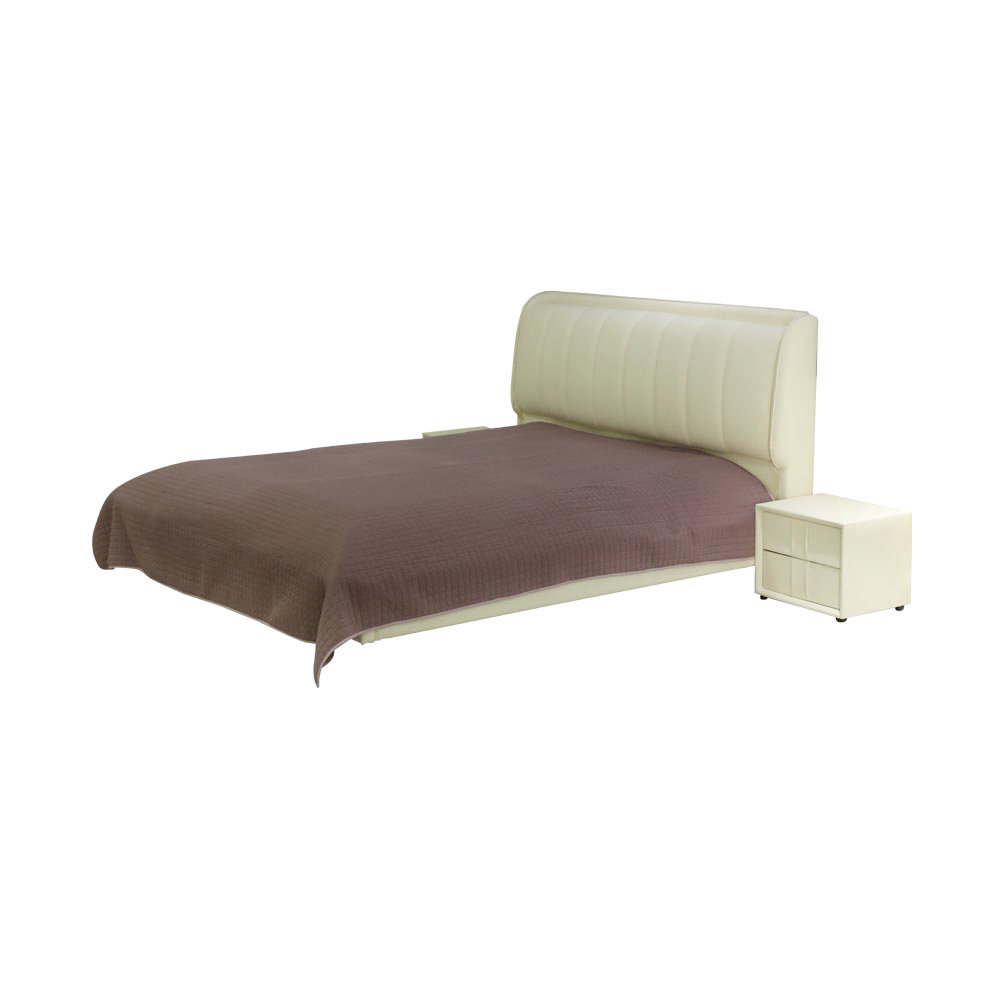 Blauwe gewatteerde set van 100% polyester, fluweel en microvezeldraad
