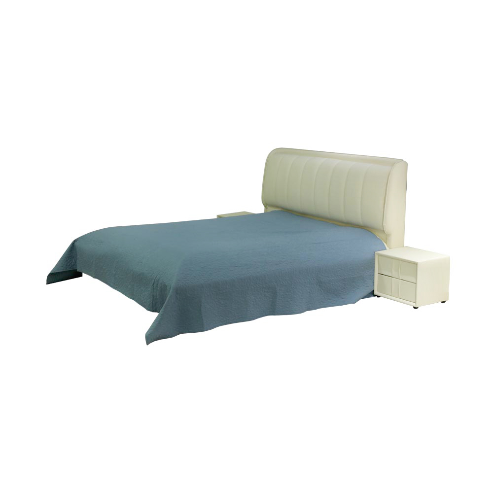 Blauwe gewatteerde set van 100% polyester, fluweel en microvezeldraad