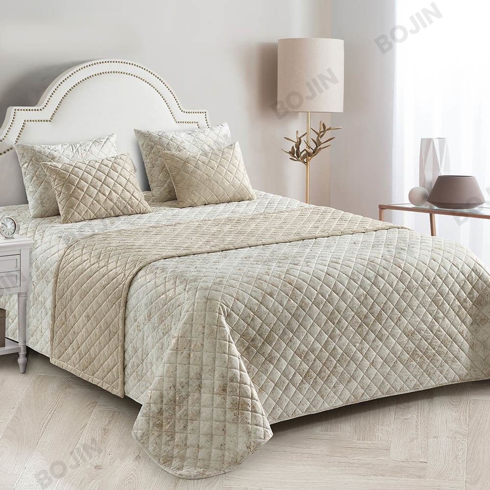 Met folie gestempelde ultrasone dekbedset van Nederlands fleece