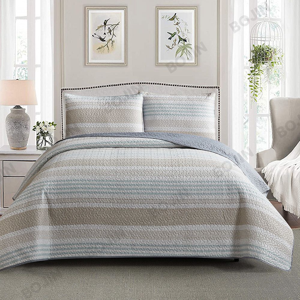 100% polyester bedrukte microvezel ultrasone spreienset beddengoedset